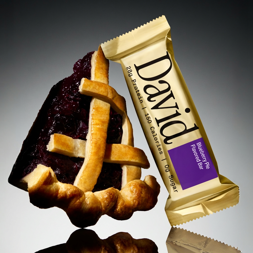 David Protein Blueberry Pie Carton