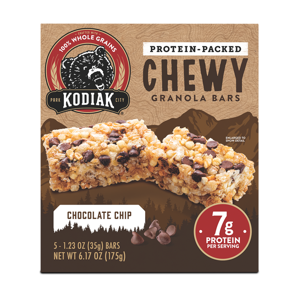 Kodiak Cakes Chocolate Chip Chewy Granola Bar 5 Ct