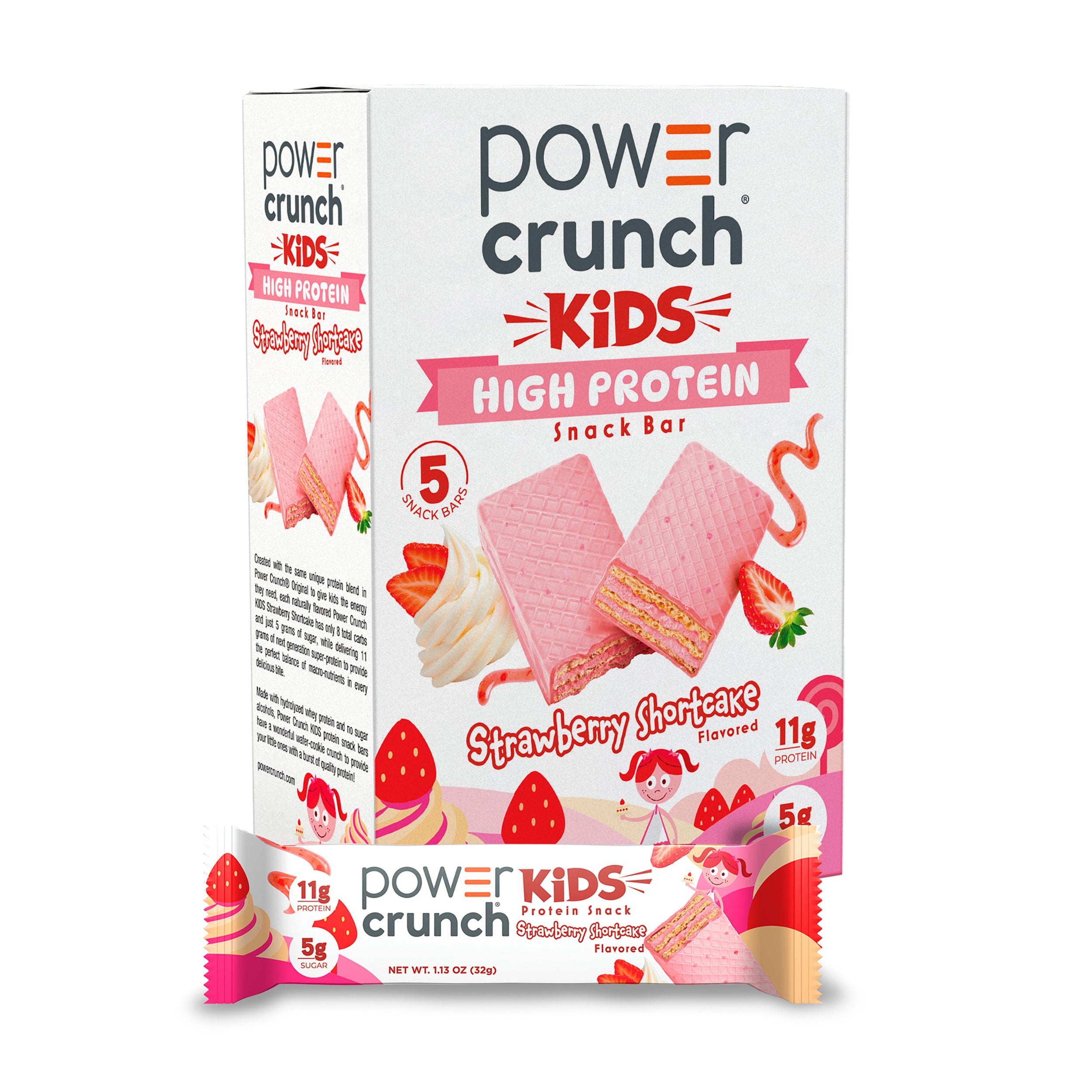 Power Crunch Kids Strawberry Shortcake Protein Bars