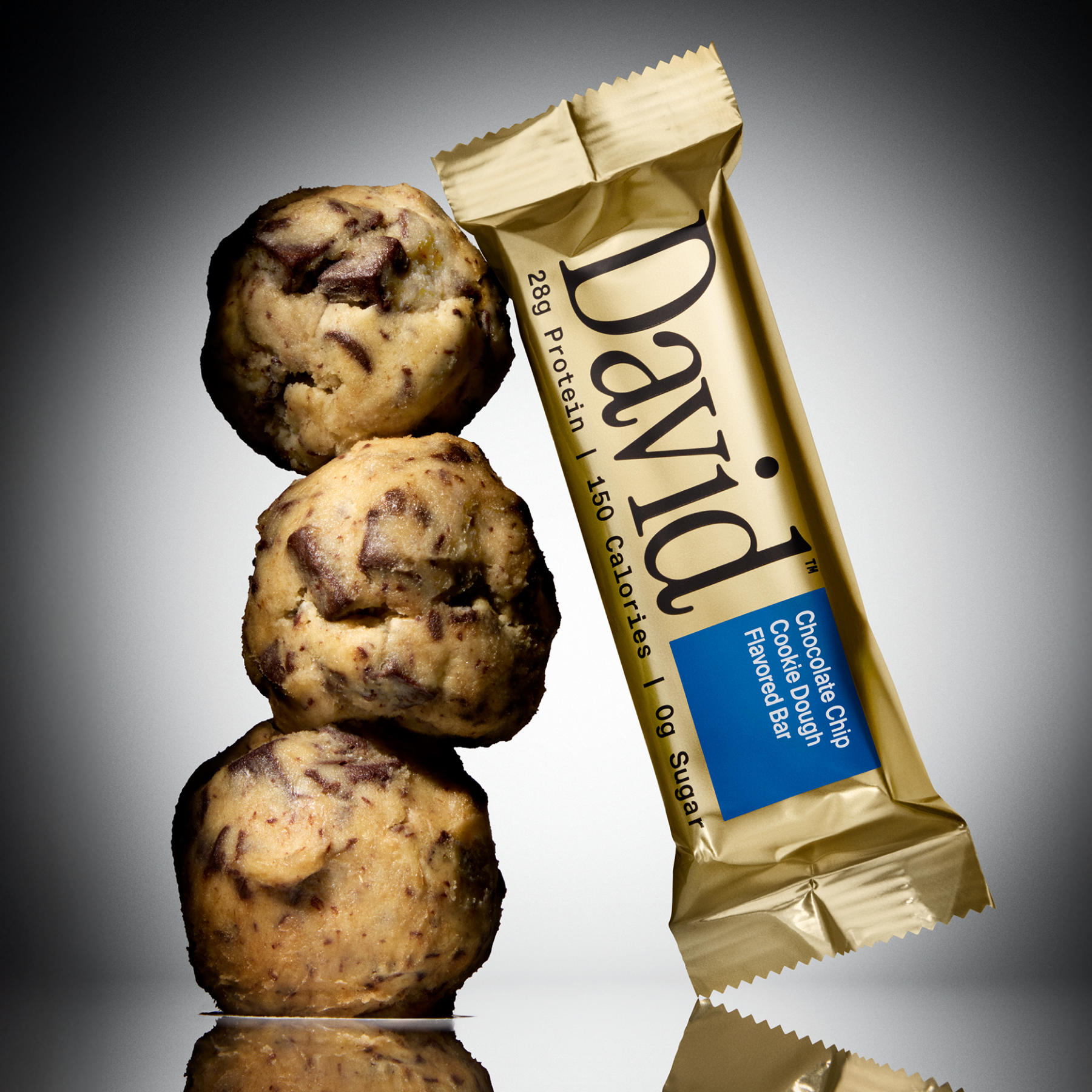 David Protein Chocolate Chip Cookie Dough Carton