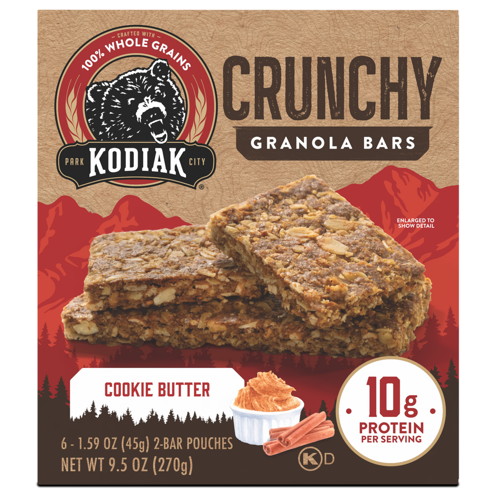 Kodiak Cakes Cookie Butter Crunchy Granola Bars 6 Ct