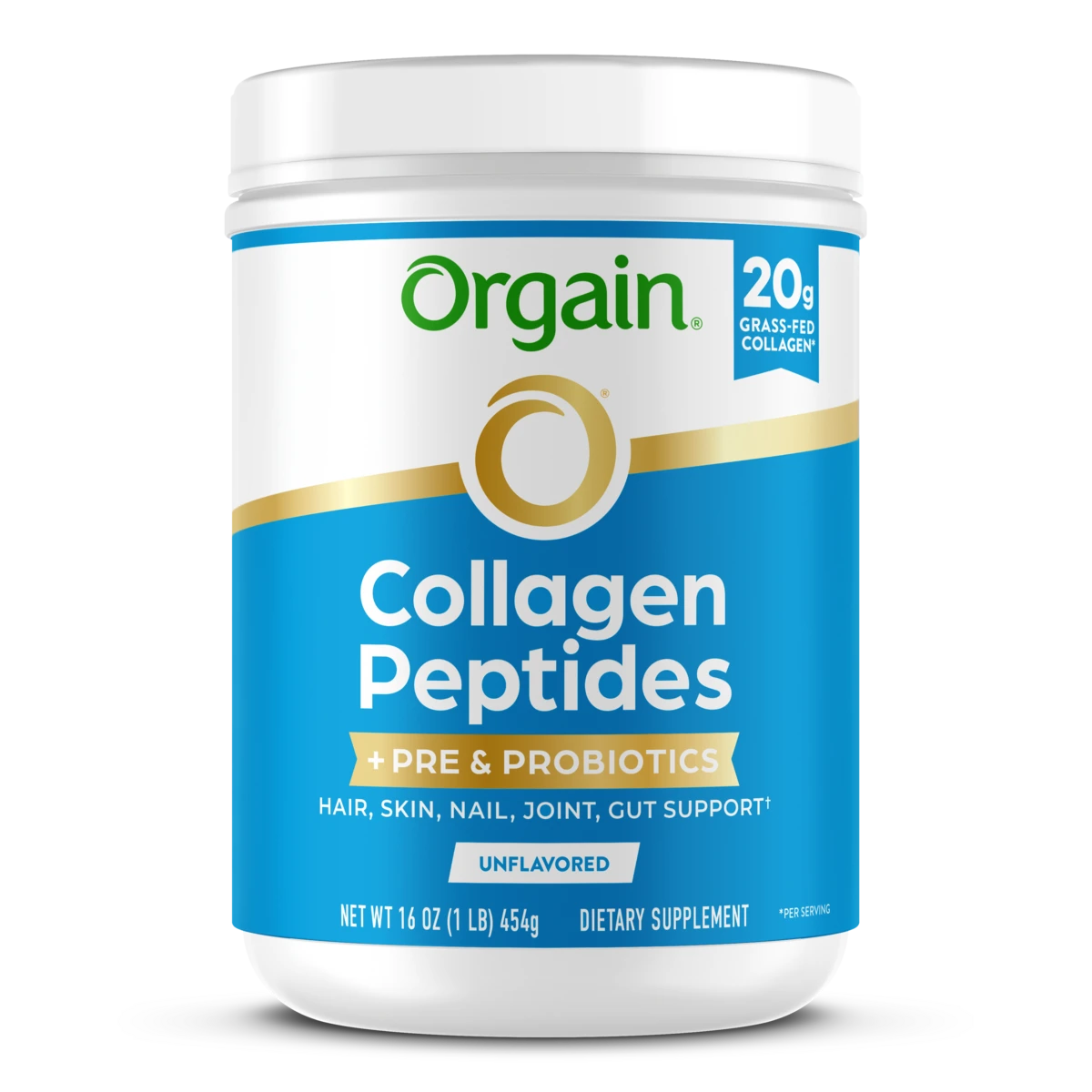 Orgain Collagen Peptides Pre Probiotics