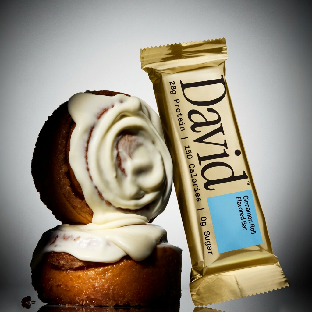 David Protein Cinnamon Roll Carton