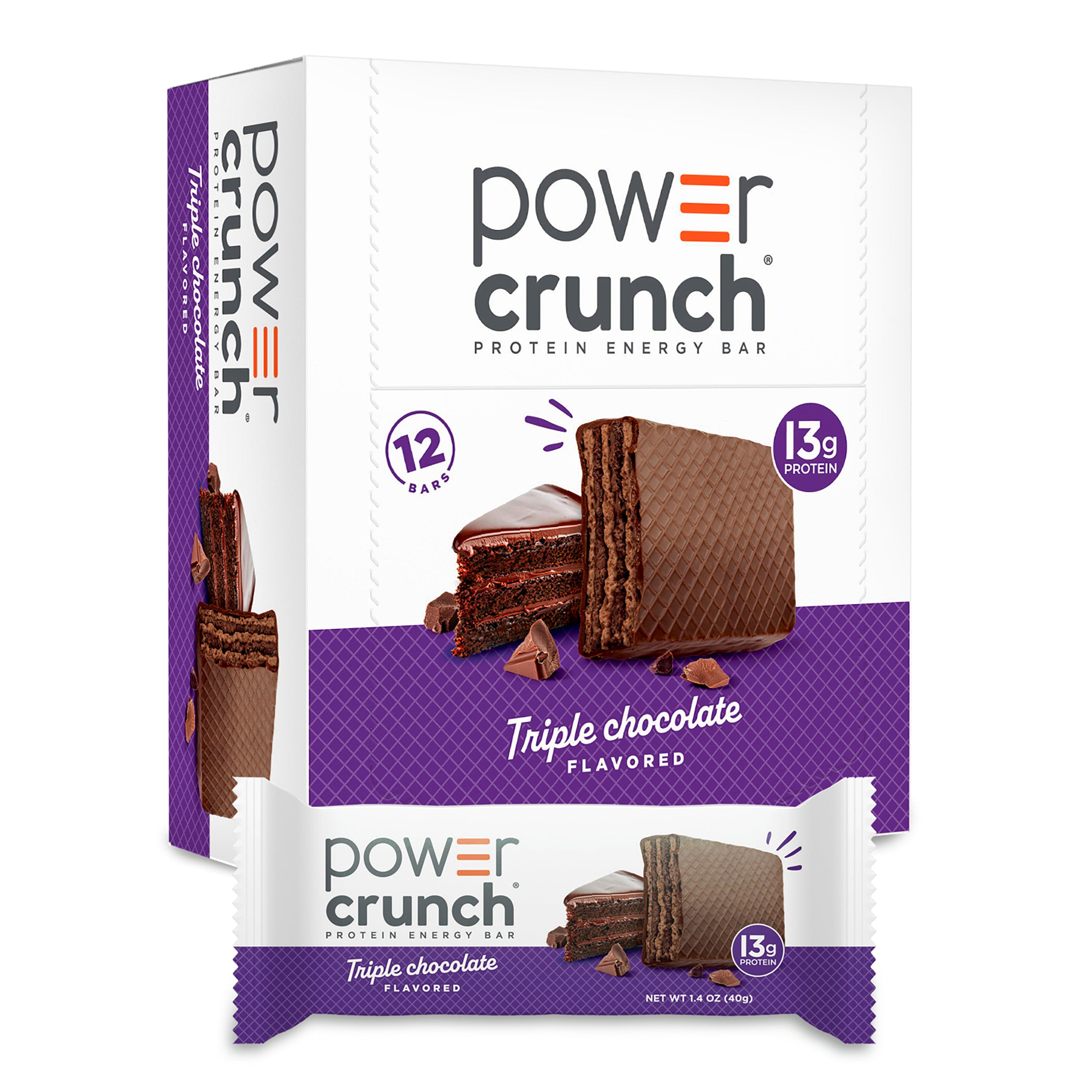 Power Crunch Original Triple Chocolate Protein Bars