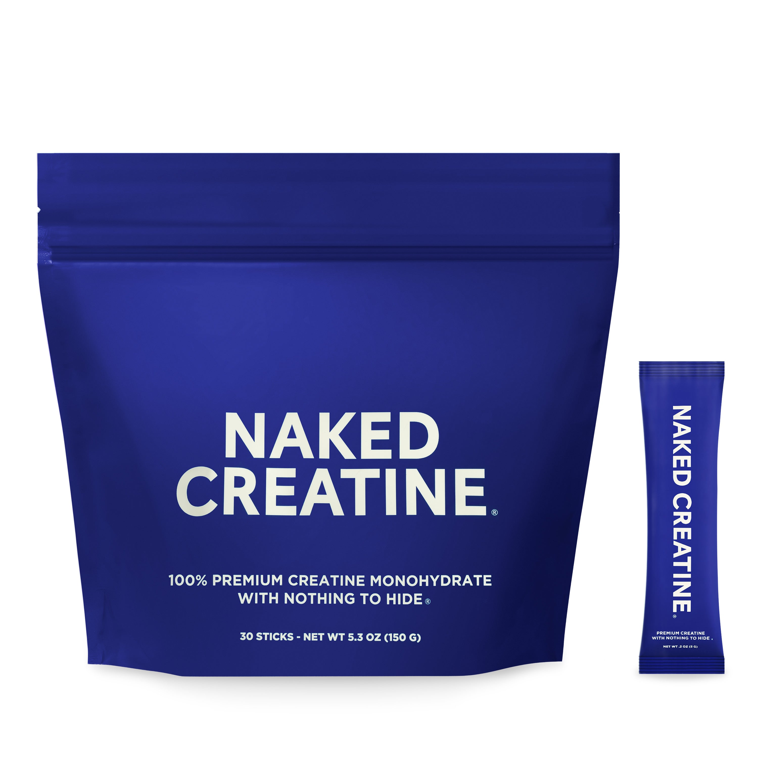 Naked Nutrition Creatine Travel Packets | Naked Creatine - 30 Servings