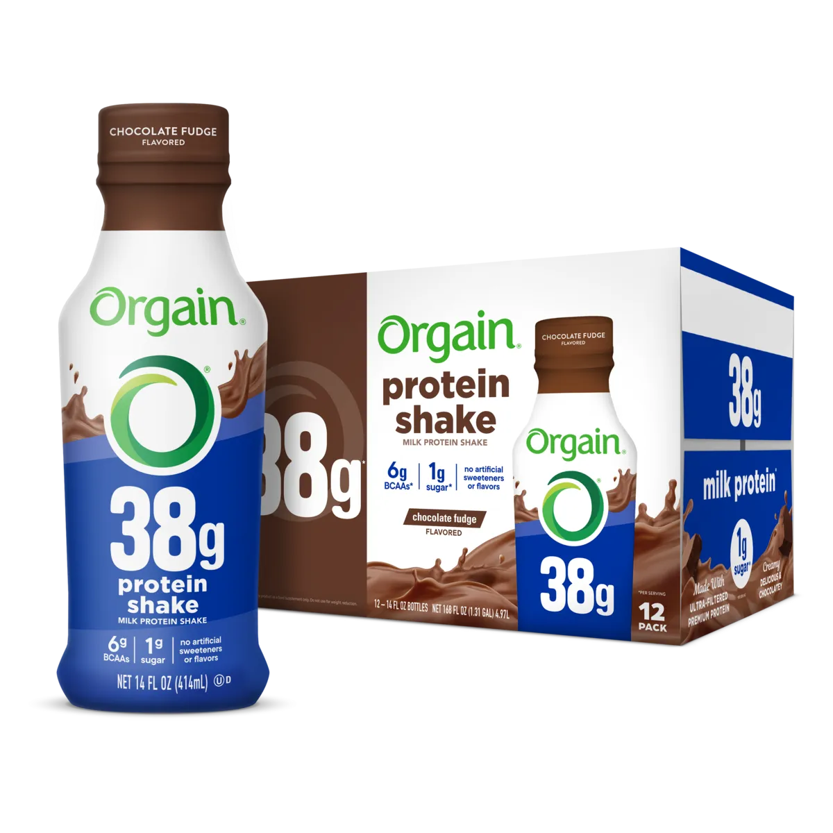 Orgain 38G Protein Shake Chocolate Fudge