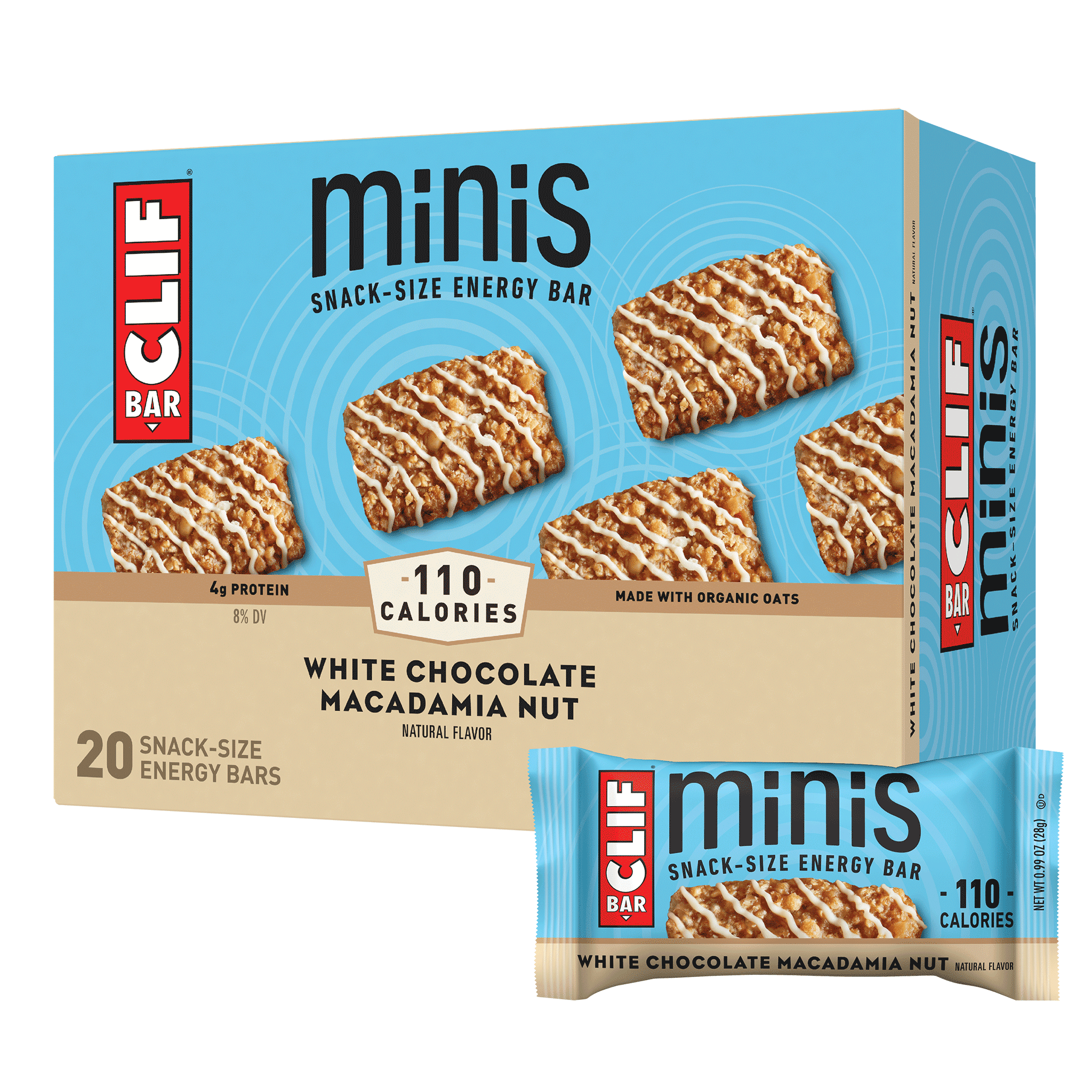 Clif Bar White Chocolate Macadamia Minis