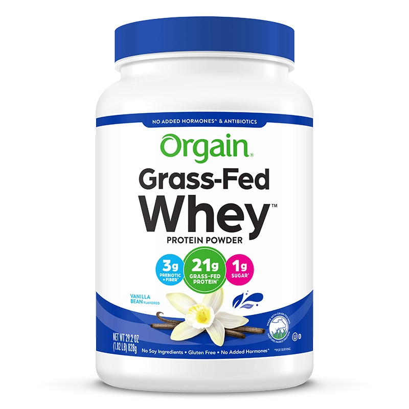 Orgain Grass Fed Whey Protein Powder Vanilla