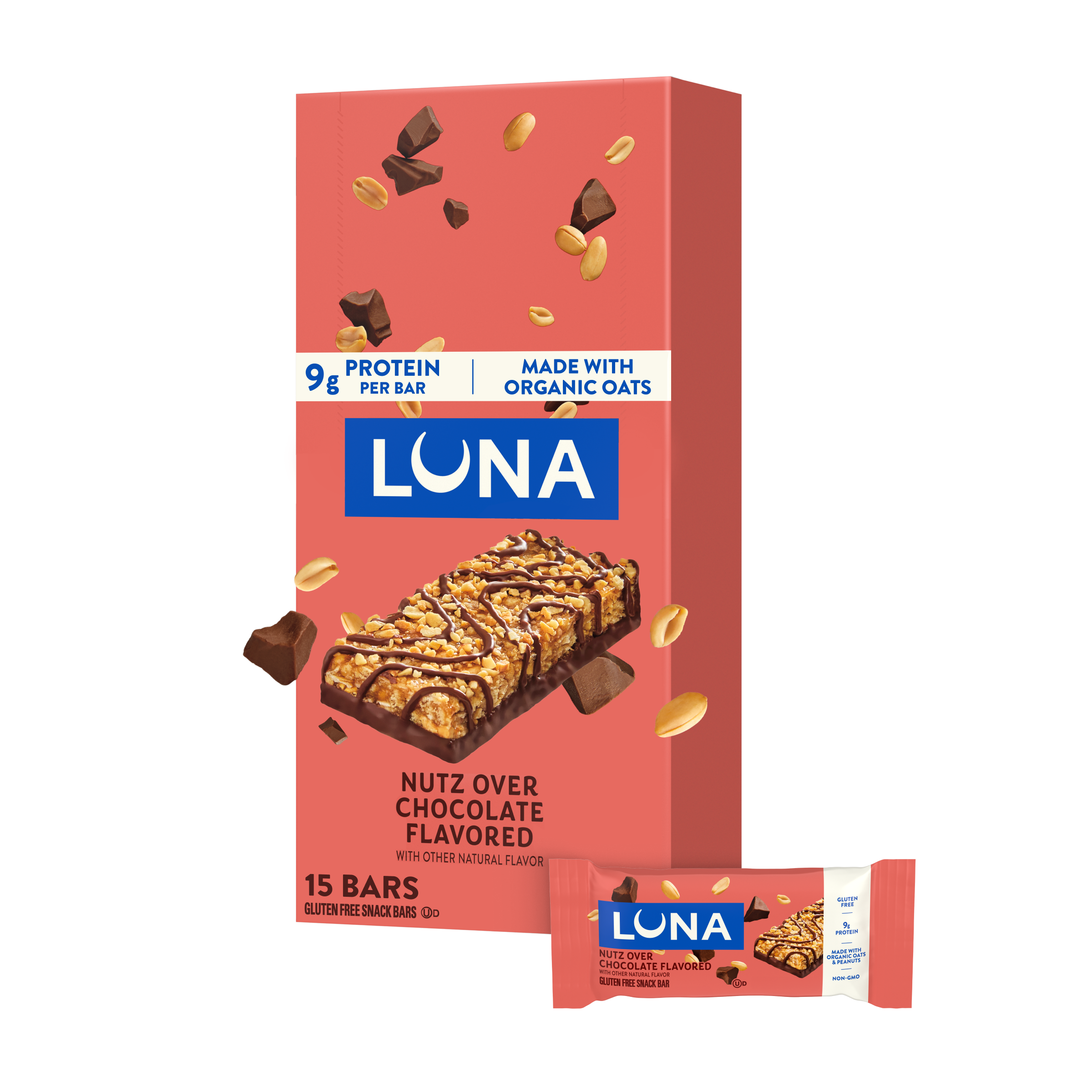 Luna Bar Nutz Over Chocolate