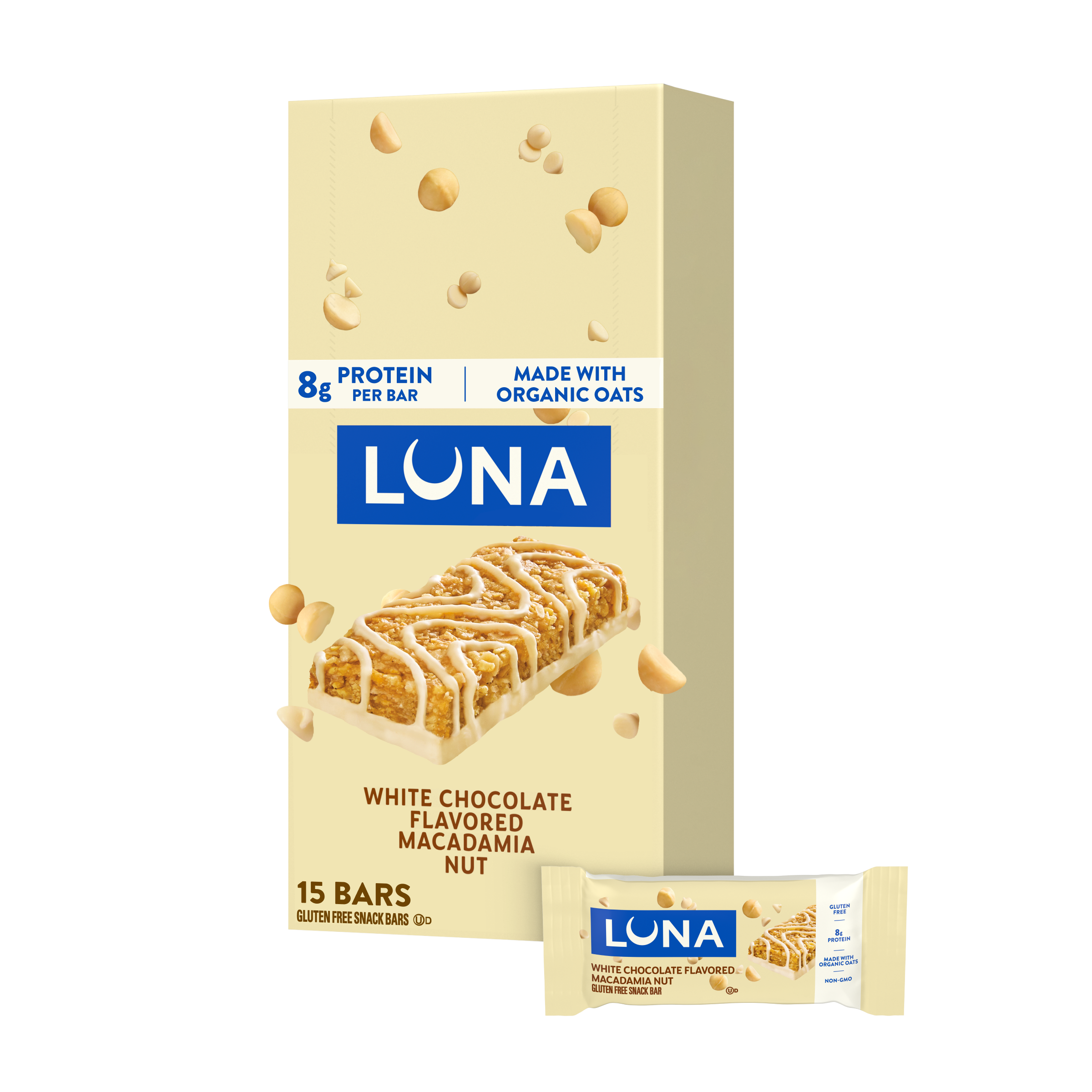 Luna Bar White Chocolate Macadamia