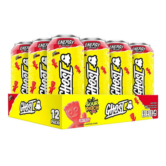 Ghost Energy Drink Sour Patch Kids Redberry
