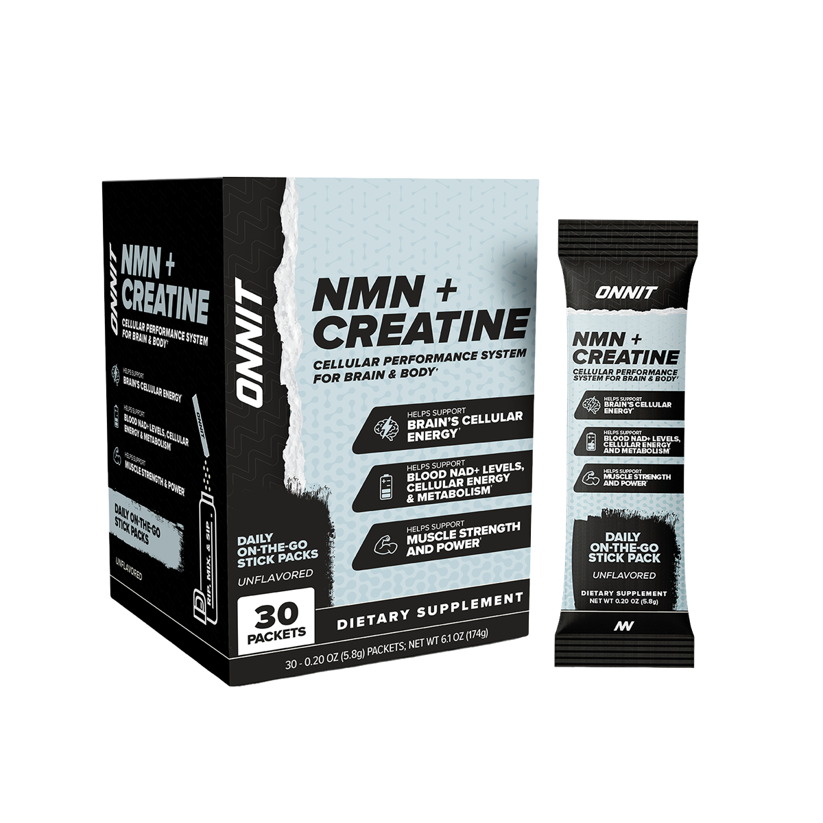 Onnit NMN + Creatine - Unflavored (30 ct)