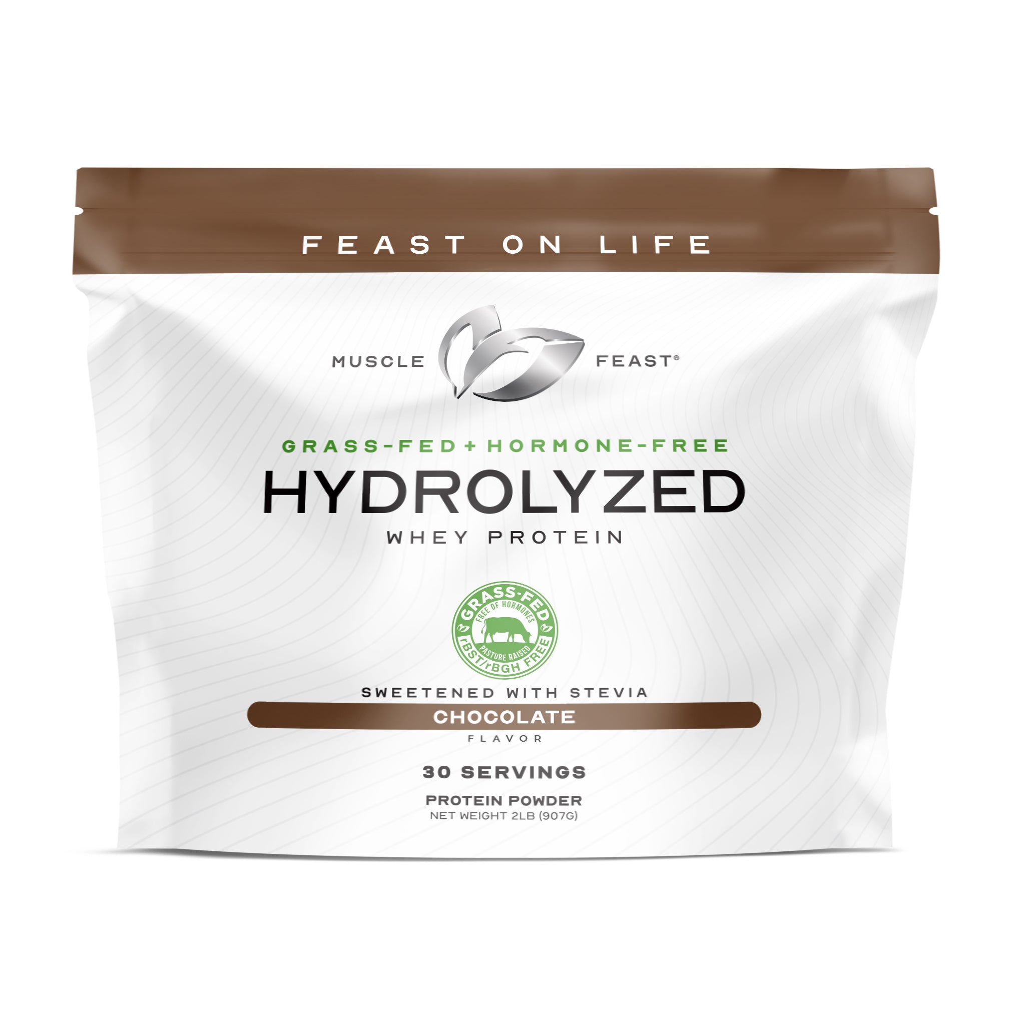 Muscle Feast Grass-Fed Hydrolyzed Whey Protein Powder, All Natural Hormone-Free