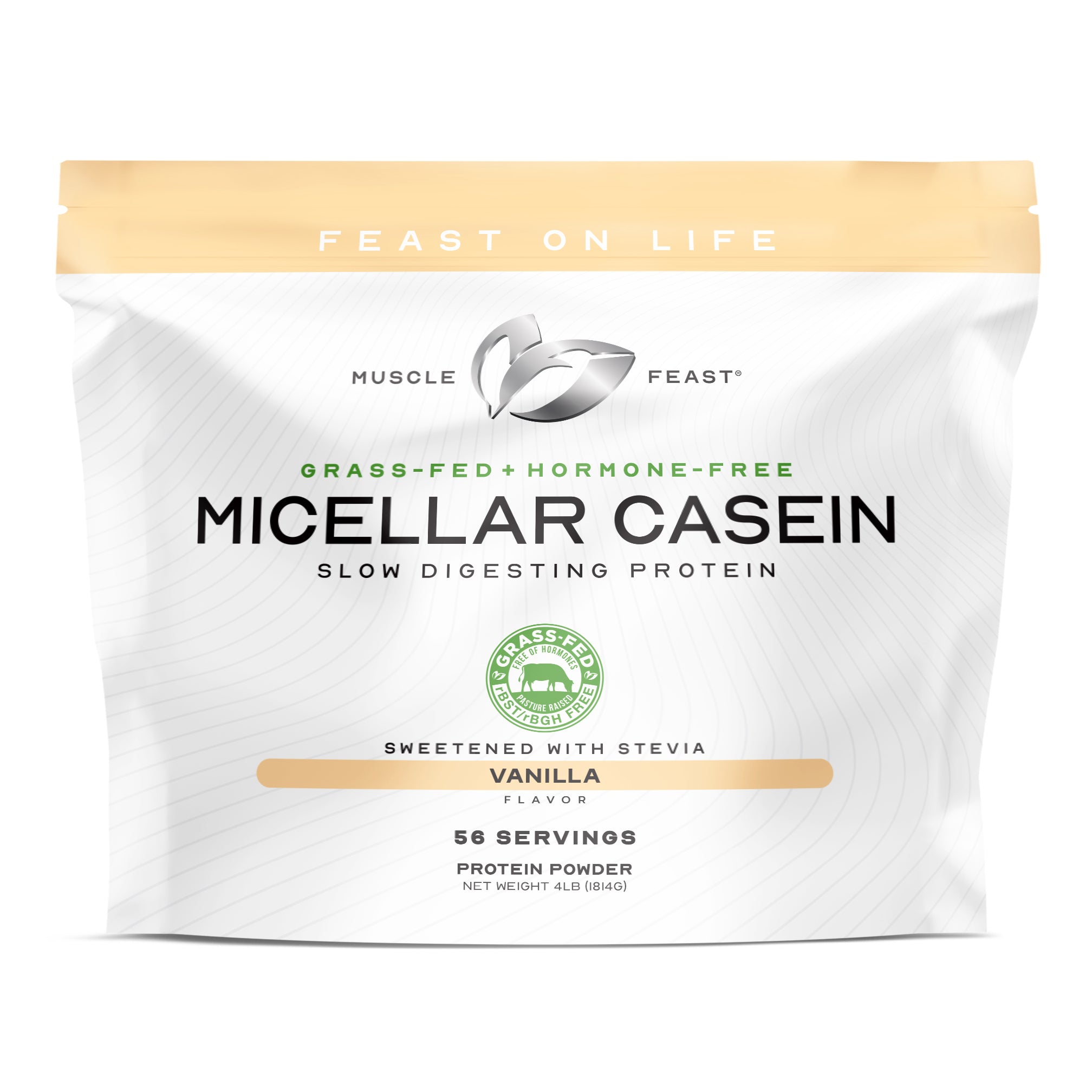 Muscle Feast Micellar Casein Protein, All Natural Pasture Raised Hormone Free Soy Free