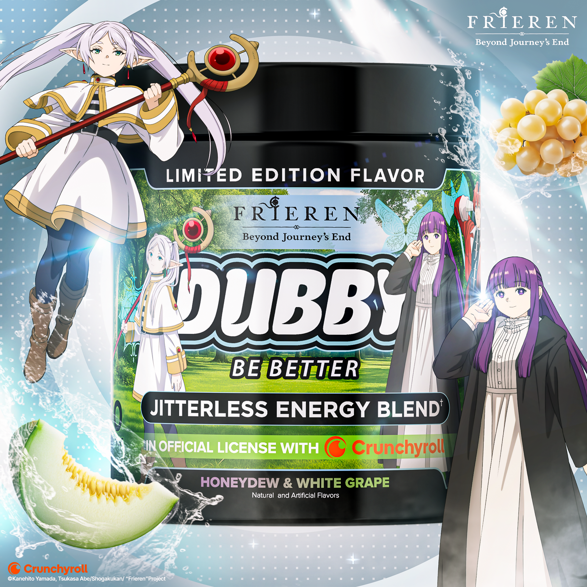 dubbyenergy Frieren: Beyond Journey's End Official License Energy Drink Tub