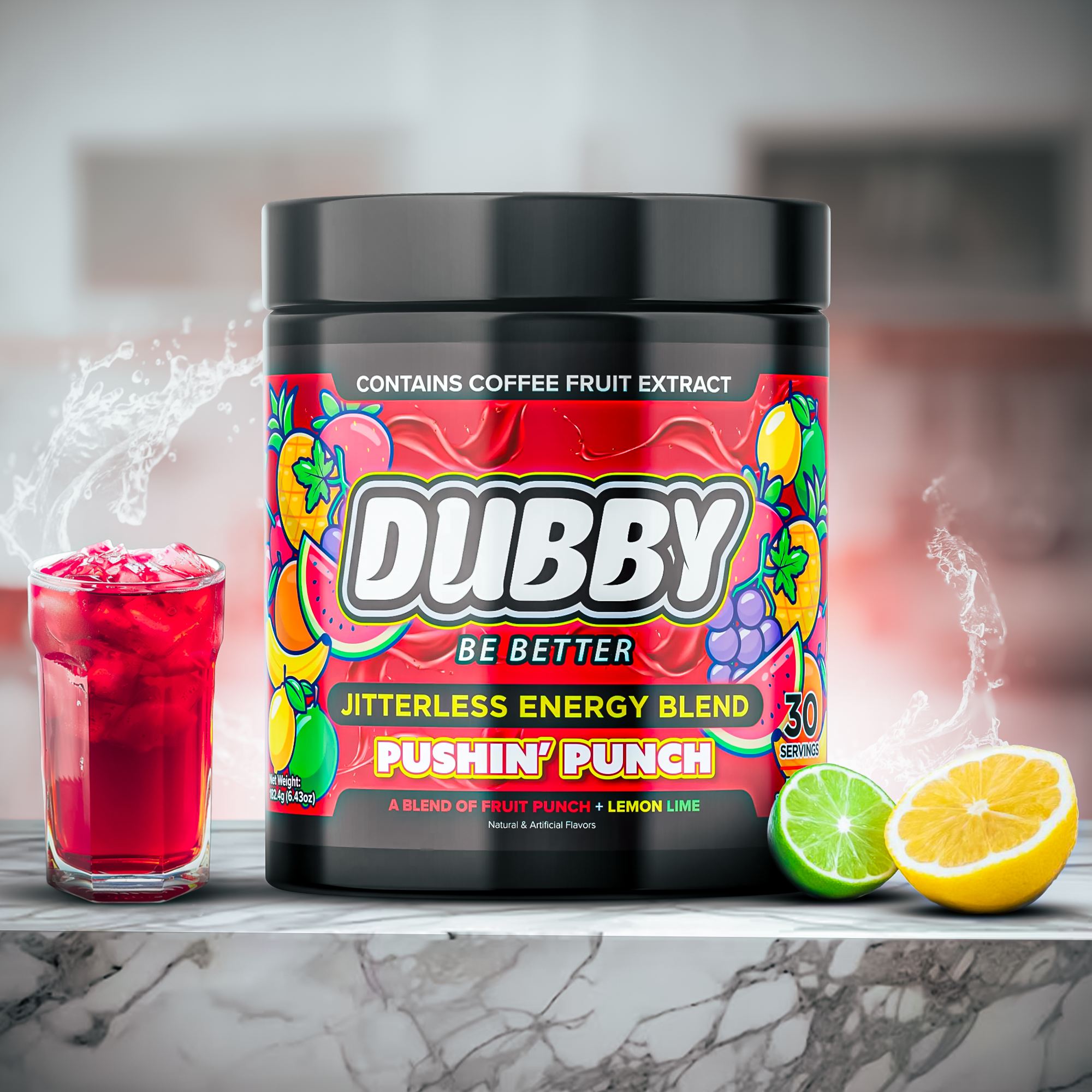 dubbyenergy Pushin' Punch Energy Drink Tub