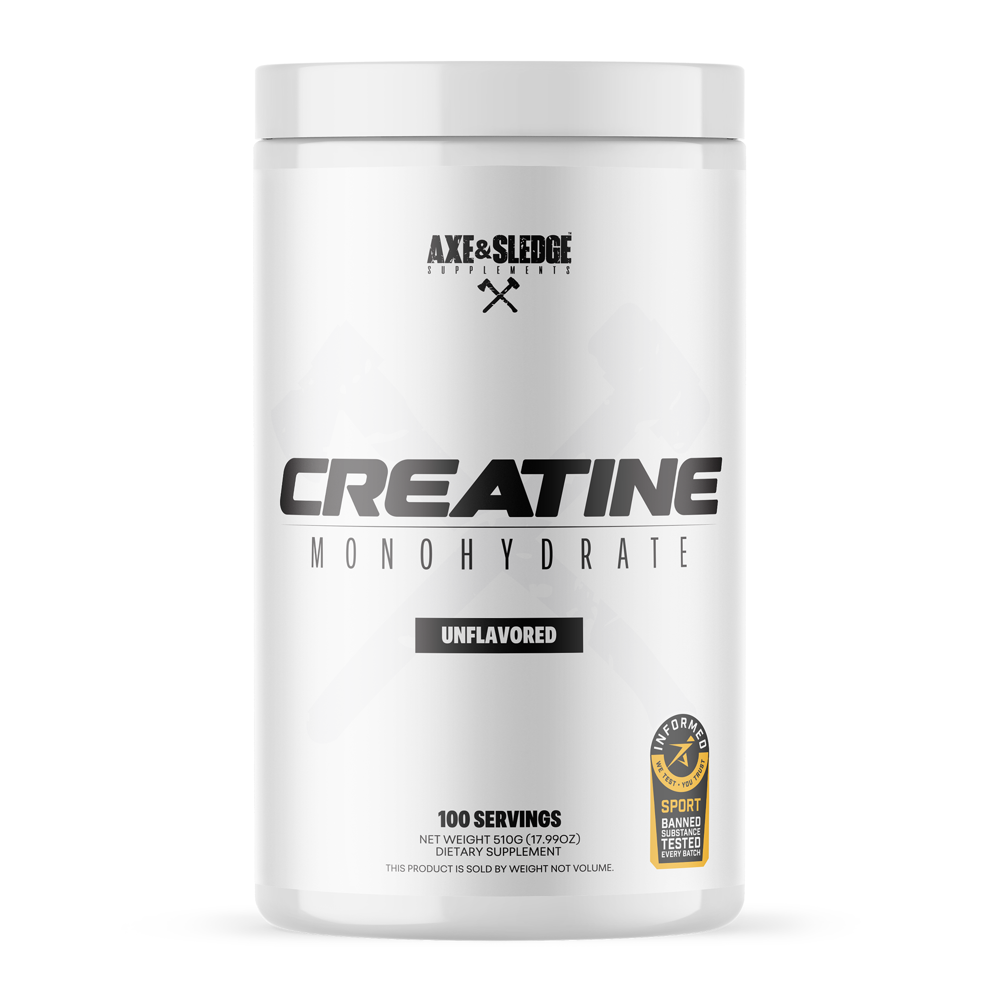Axe & Sledge Supplements Creatine 100 Serving