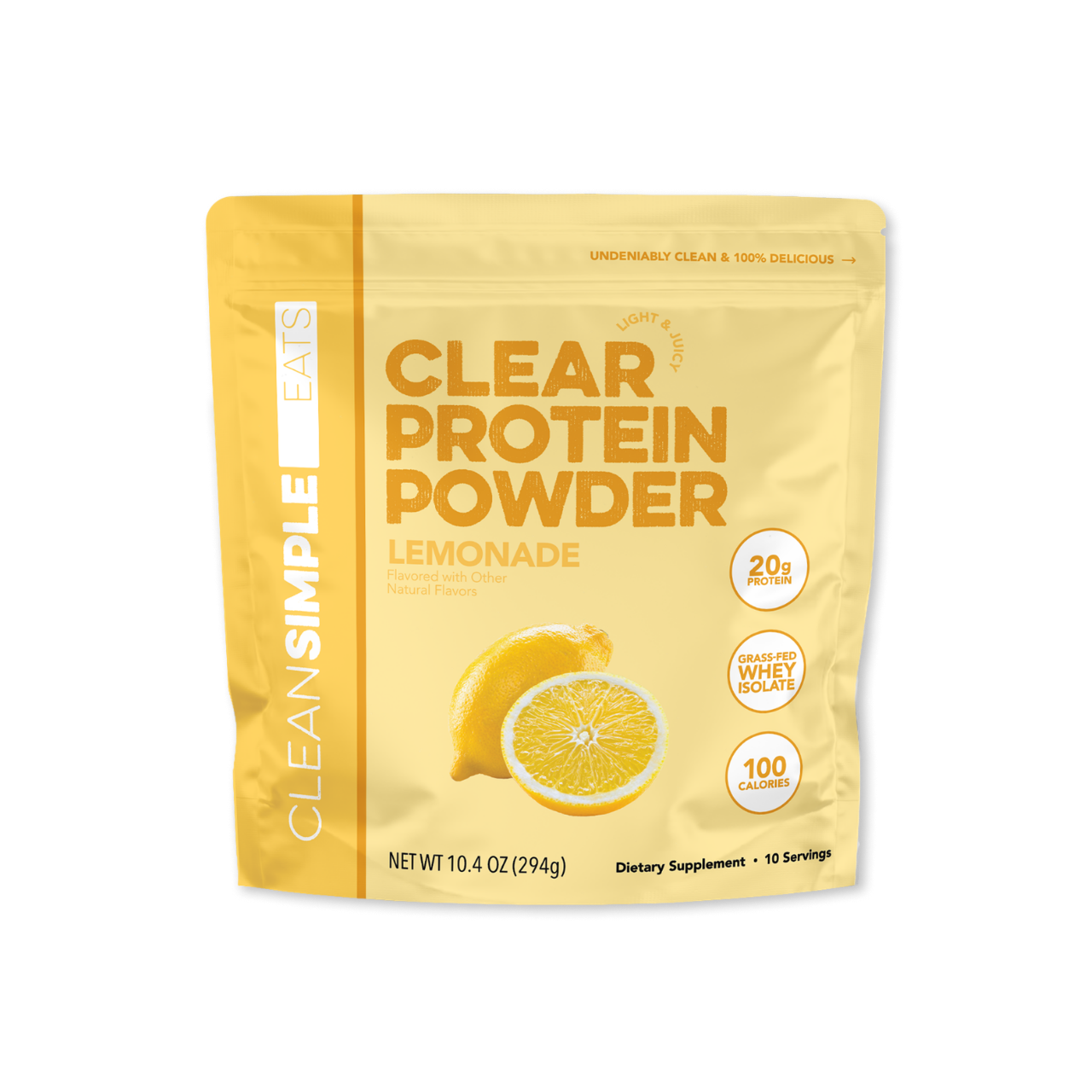 Clean Simple Eats Clear Protein Powder: Lemonade (10 Serving)