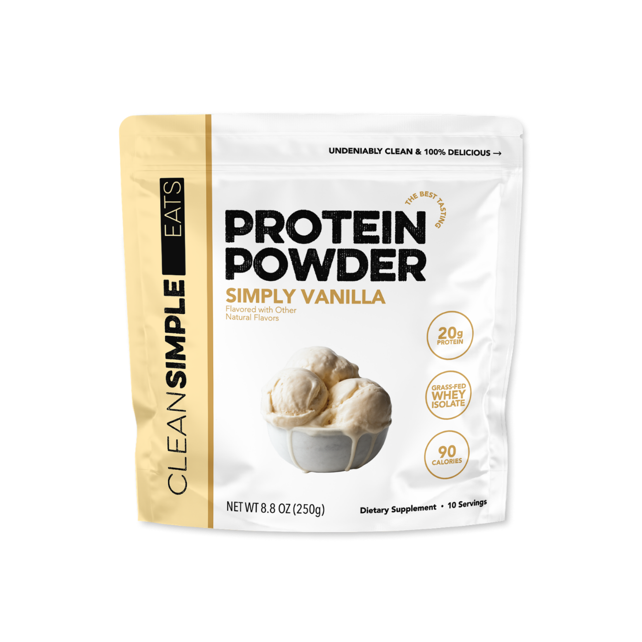 Clean Simple Eats Protein Powder: Simply Vanilla (10 Serving Bag)